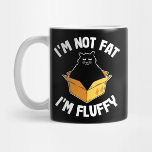 I´m Not Fat I´m Fluffy Funny Cute Chunky Cat Cats Mug